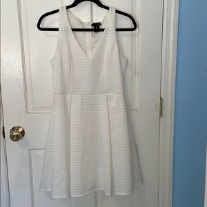 Aqua white dress